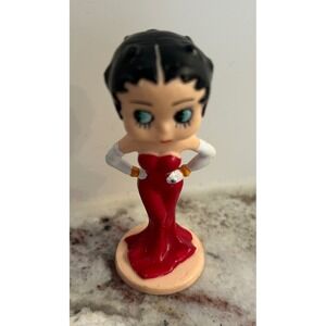 Vintage Betty Boop 1990 Red Dress Figurine (Rare) 3"‎